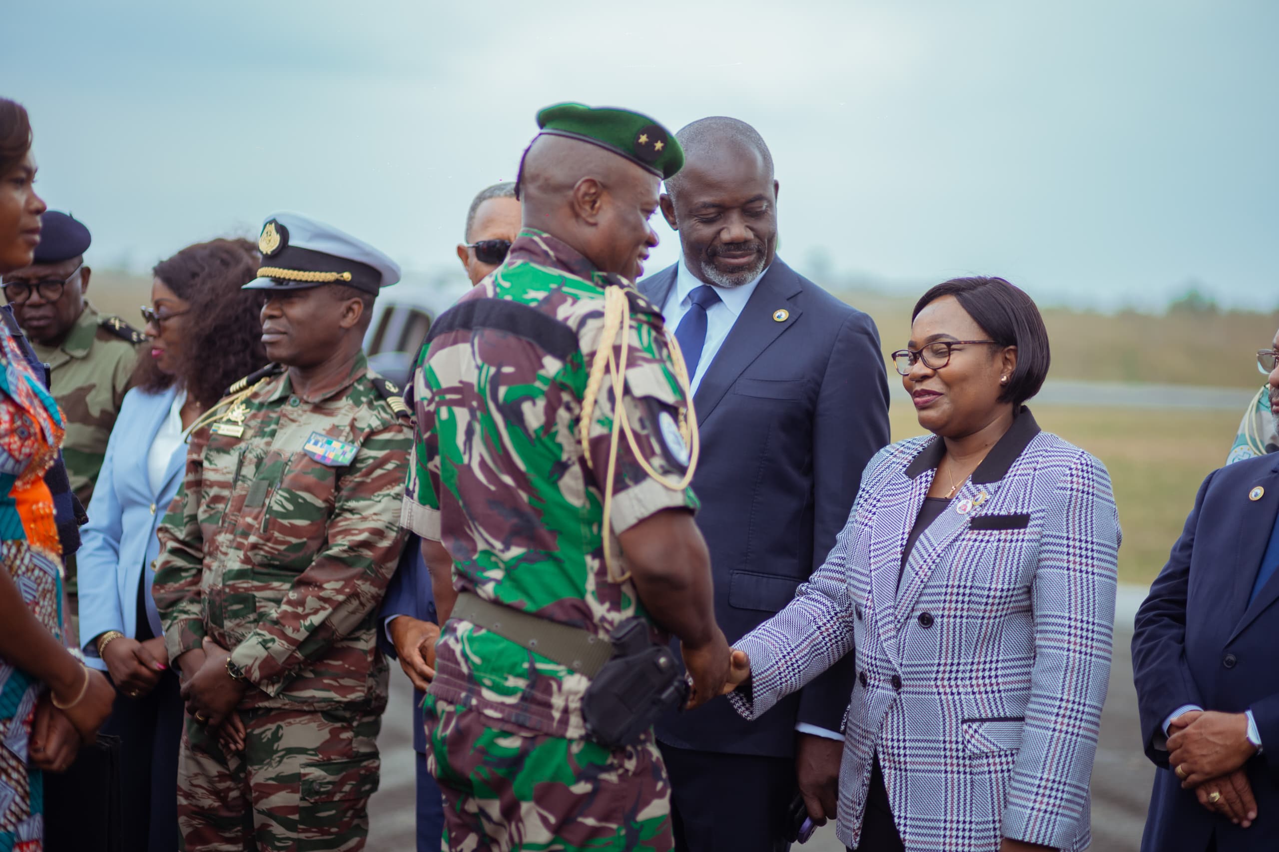 Accueil du Président de la Transition dans la Nyanga.