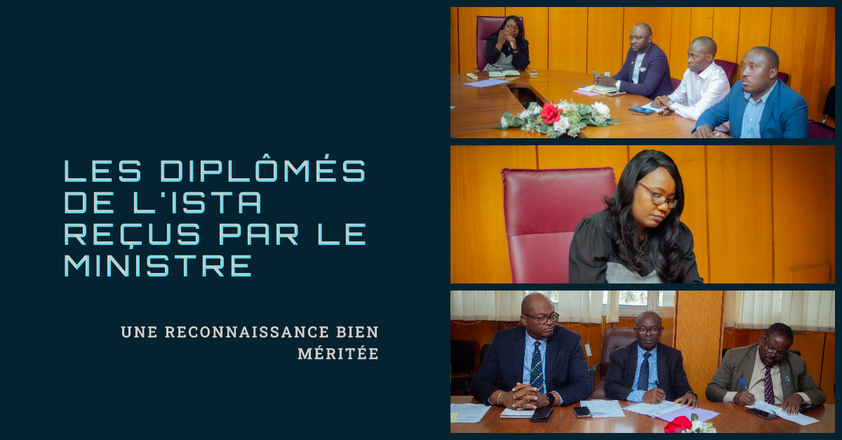 Des diplômés de l'ISTA reçu par le Ministre.