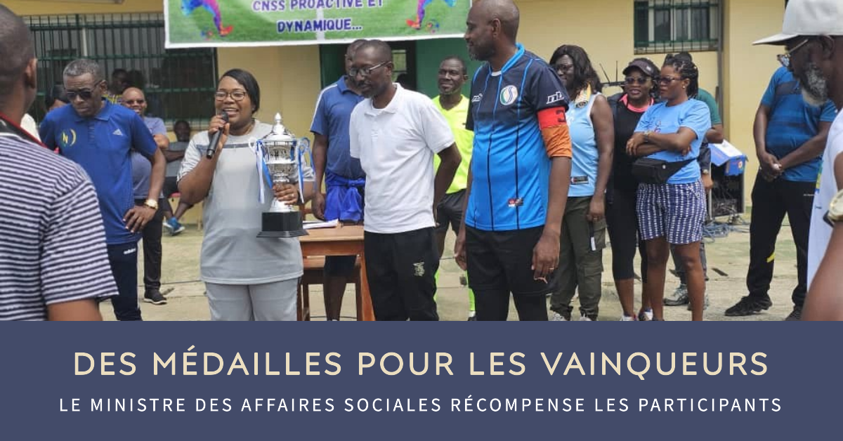 Clôture des Premières Journées Sportives des Organismes de Prestations Sociales par le Ministre Nadine Nathalie Awanang