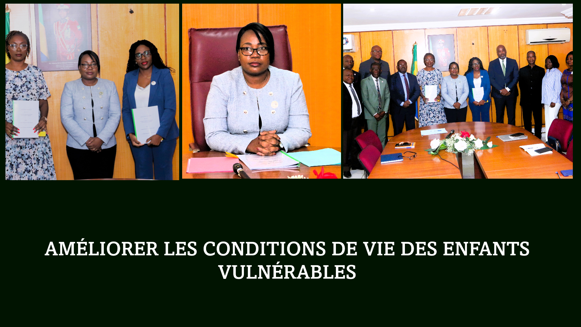 Signature d'une Convention pour l'Amélioration des Conditions de Vie des Enfants Vulnérables.