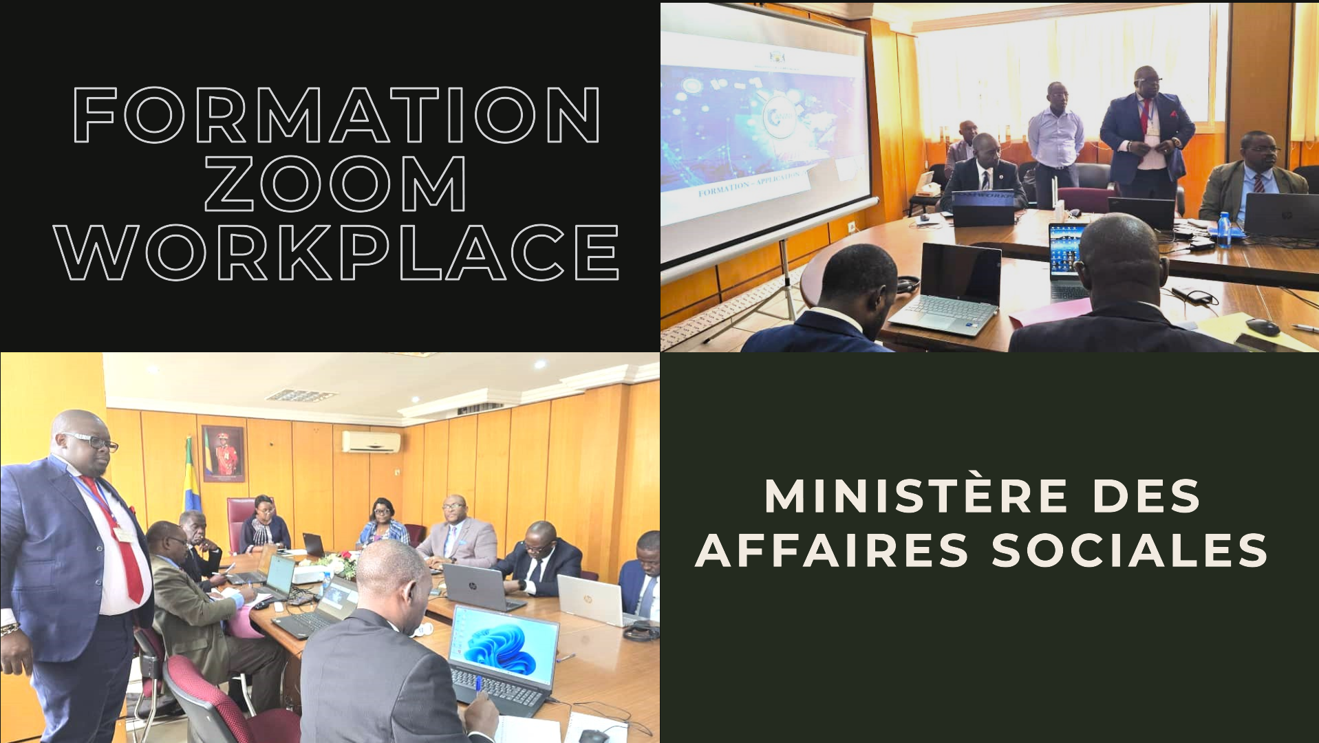 Formation sur l'utilisation de Zoom Workplace au Ministère des Affaires Sociales.