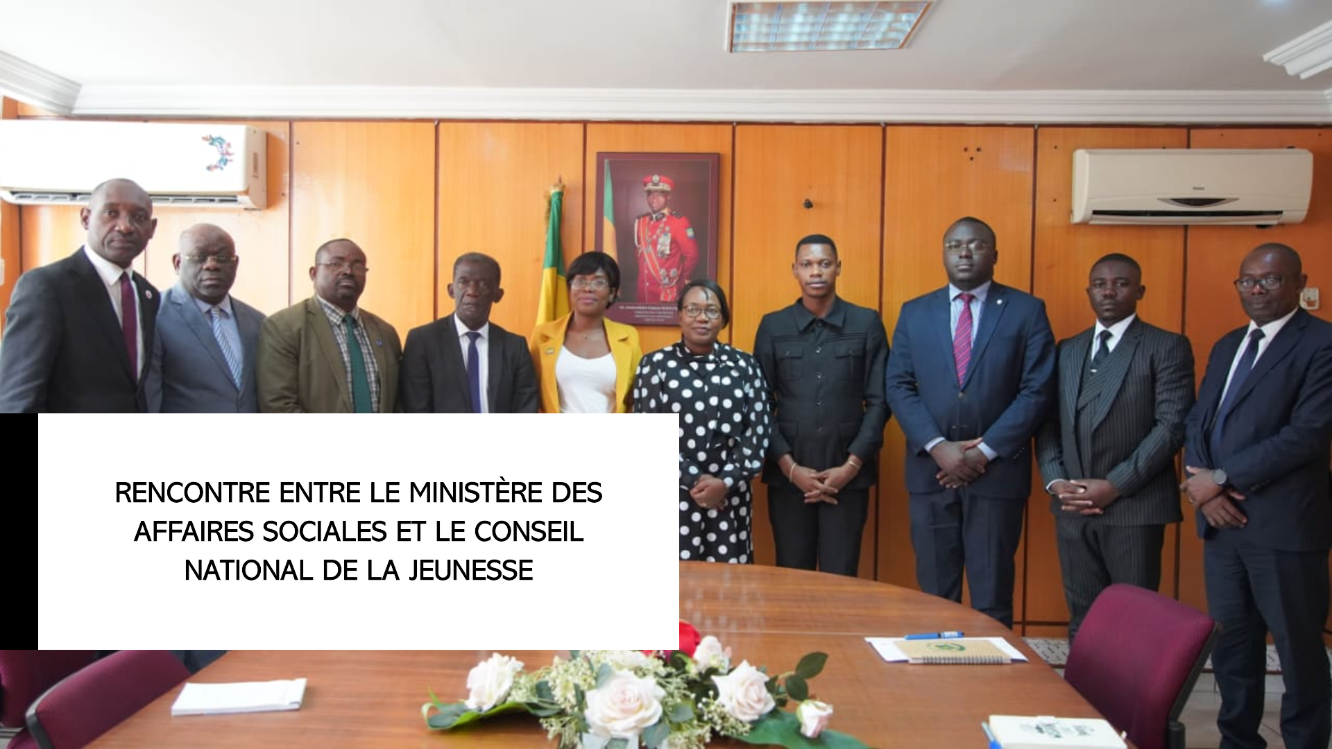 Rencontre entre le Ministère des Affaires Sociales et le Conseil National de la Jeunesse.